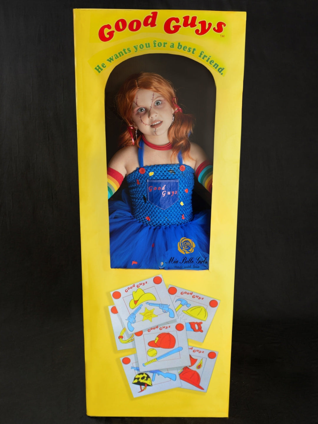 Kids Halloween Costumes | Chucky Inspired Tutu Dress | Mia Belle Girls
