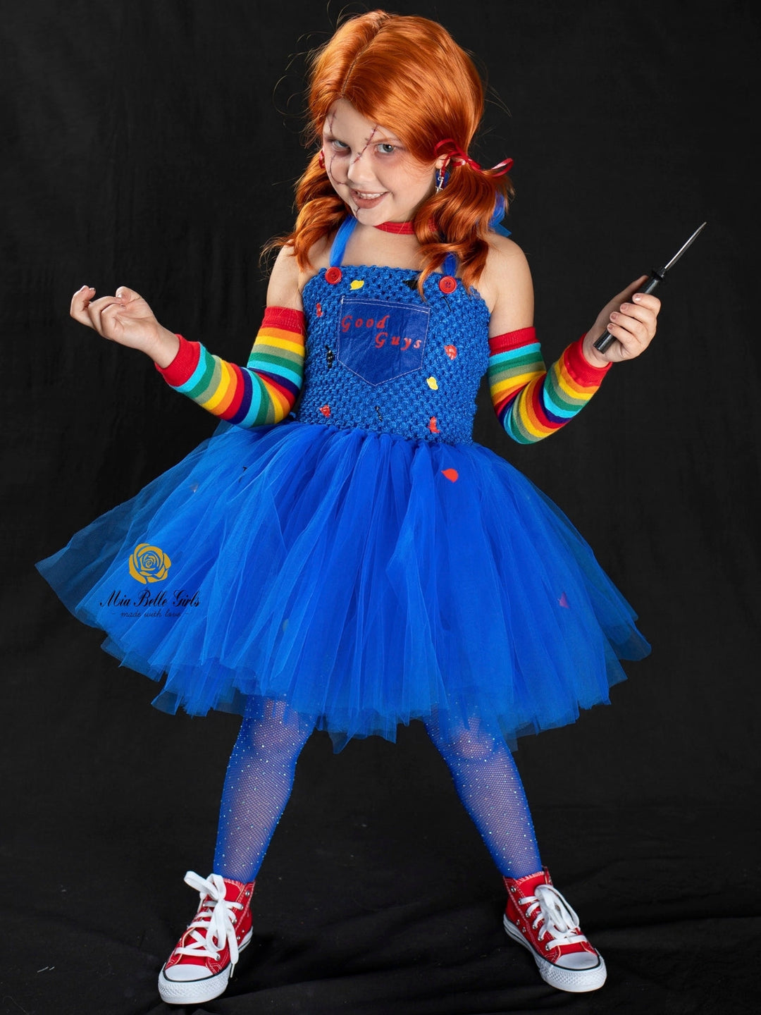 Kids Halloween Costumes | Chucky Inspired Tutu Dress | Mia Belle Girls