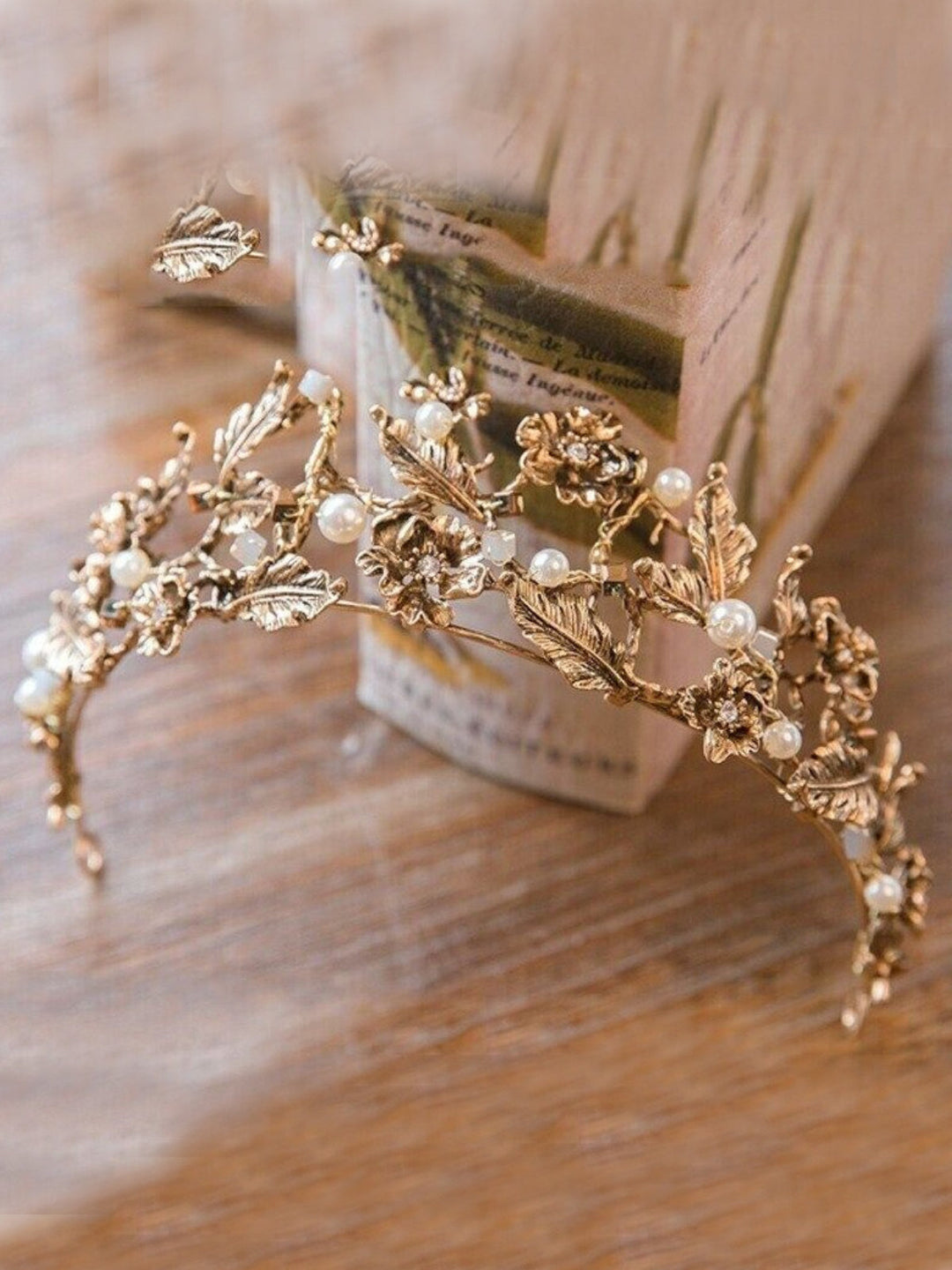 Girls Formal Accessories | Pearl And Crystal Tiara | Mia Belle Girls