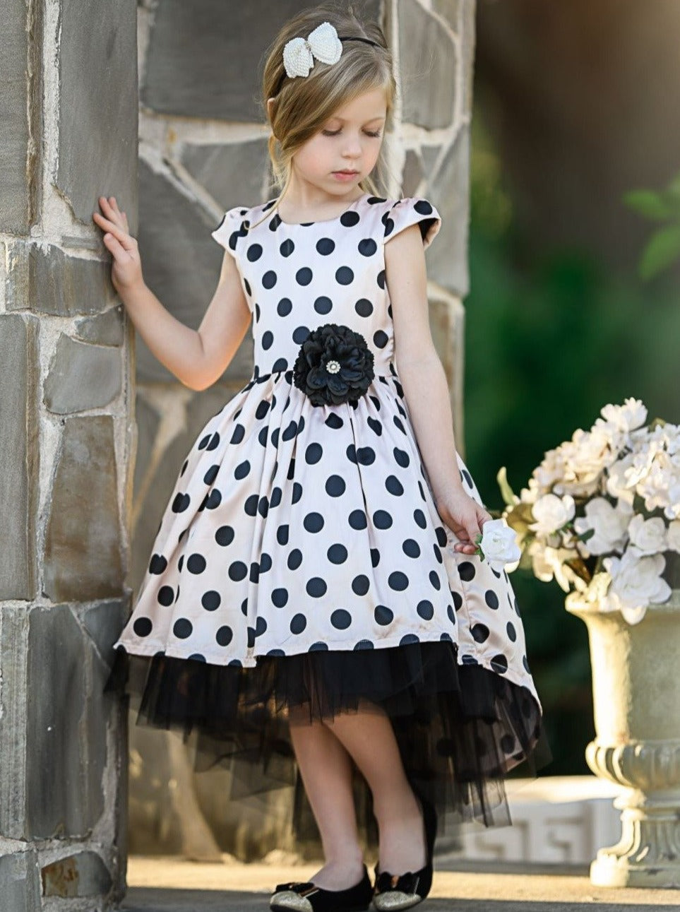Girls Formal Dress | Cap Sleeve Hi-Lo Tulle Dress | Special Occasions