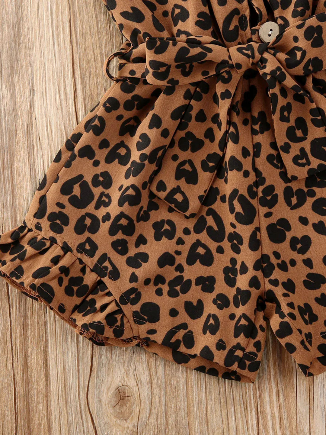 Wild & Cute Leopard Print Sleeveless Romper