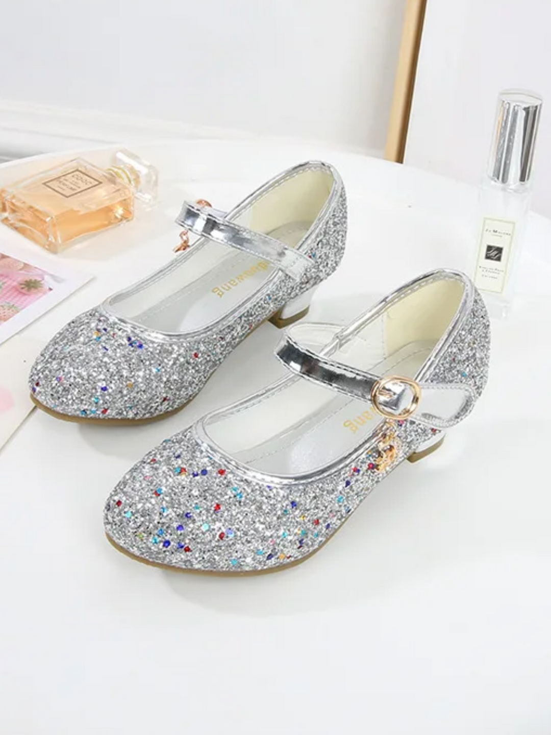 Twinkle Charm Purple Glitter Princess Flats