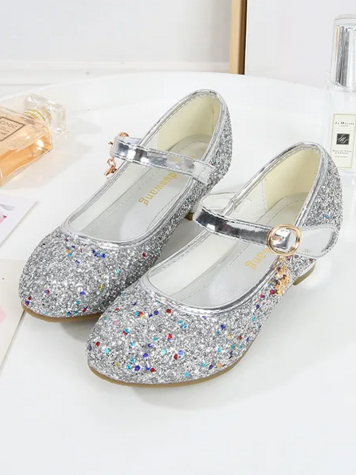 Twinkle Charm Purple Glitter Princess Flats