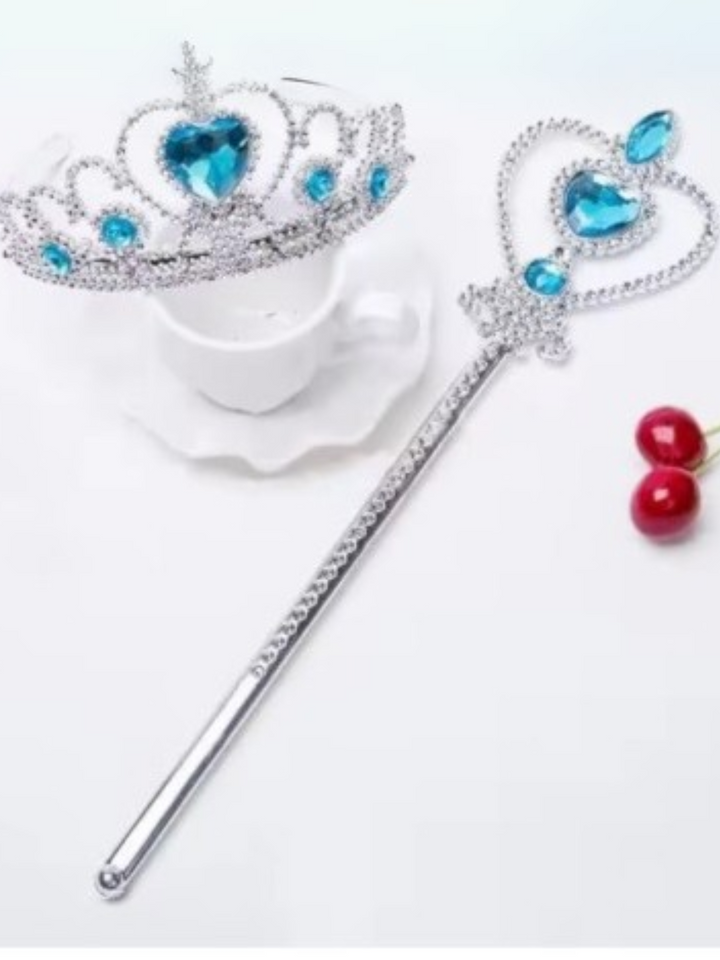 Ice Princess Crown & Wand Set