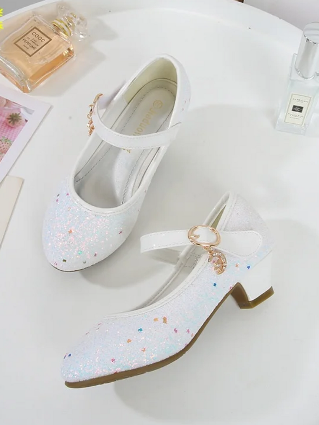 Twinkle Charm Purple Glitter Princess Flats
