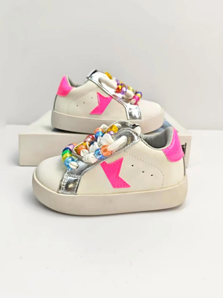 Girls Genuine Leather Soft Sole Sneakers