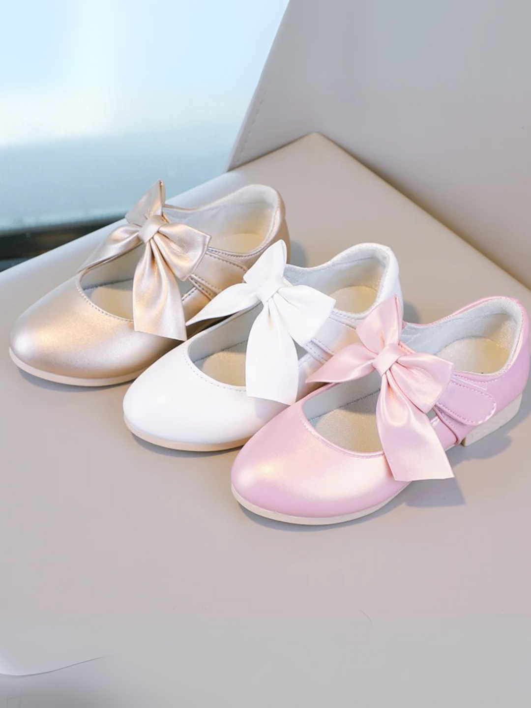 Sweet Satin Bow Mary Jane Shoes