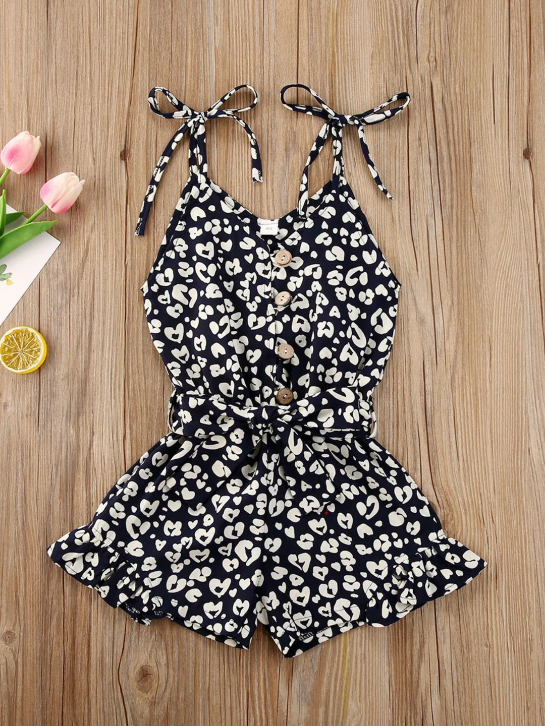 Wild & Cute Leopard Print Sleeveless Romper