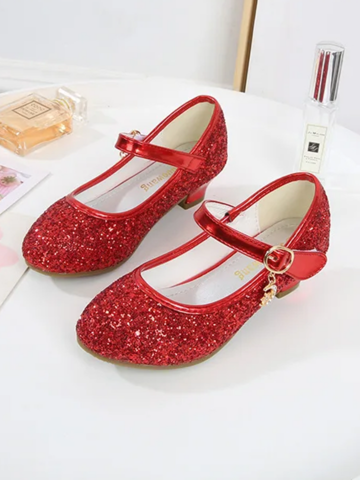 Twinkle Charm Purple Glitter Princess Flats