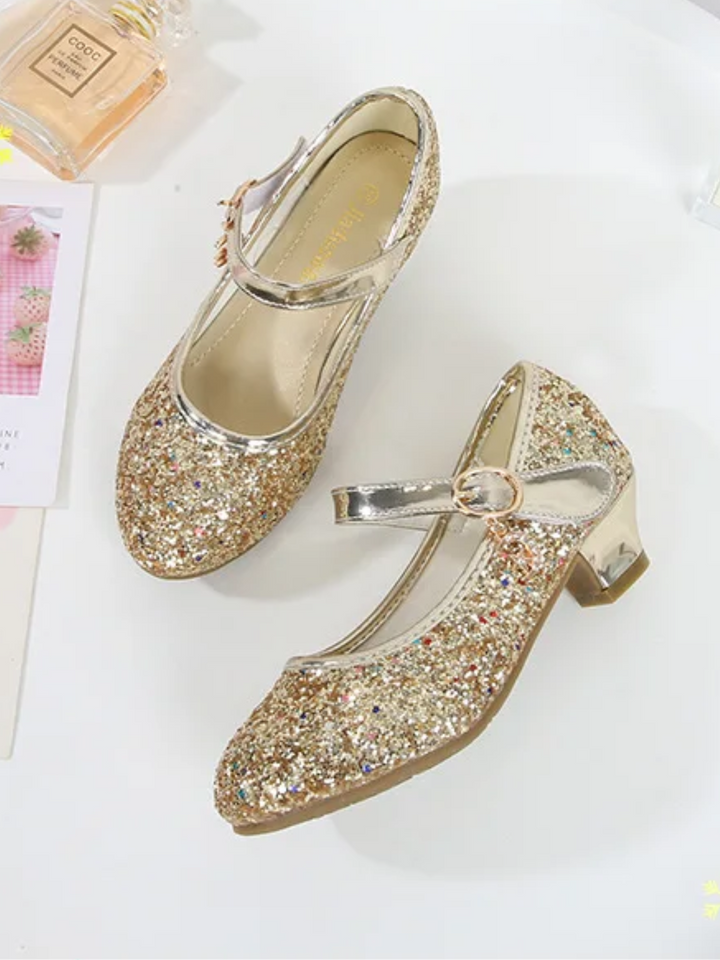 Twinkle Charm Purple Glitter Princess Flats