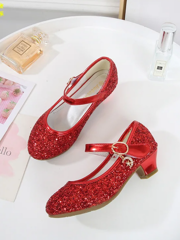 Twinkle Charm Purple Glitter Princess Flats