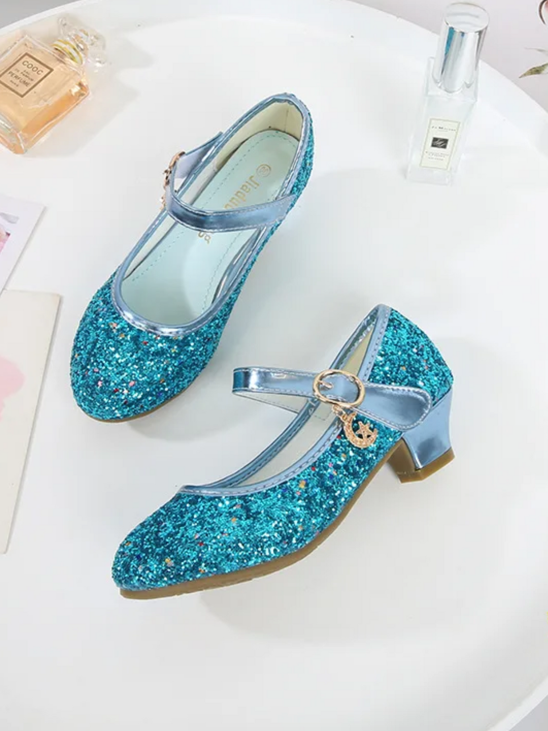 Twinkle Charm Purple Glitter Princess Flats