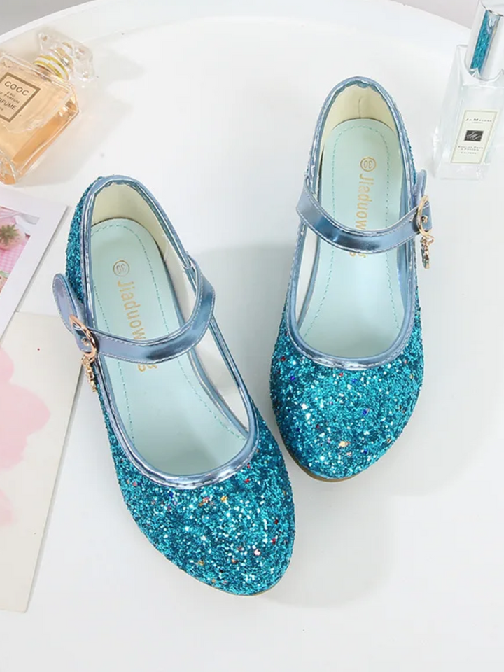 Twinkle Charm Purple Glitter Princess Flats