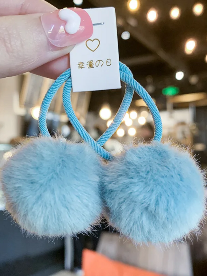 Playful Pom Pom Hair Ties