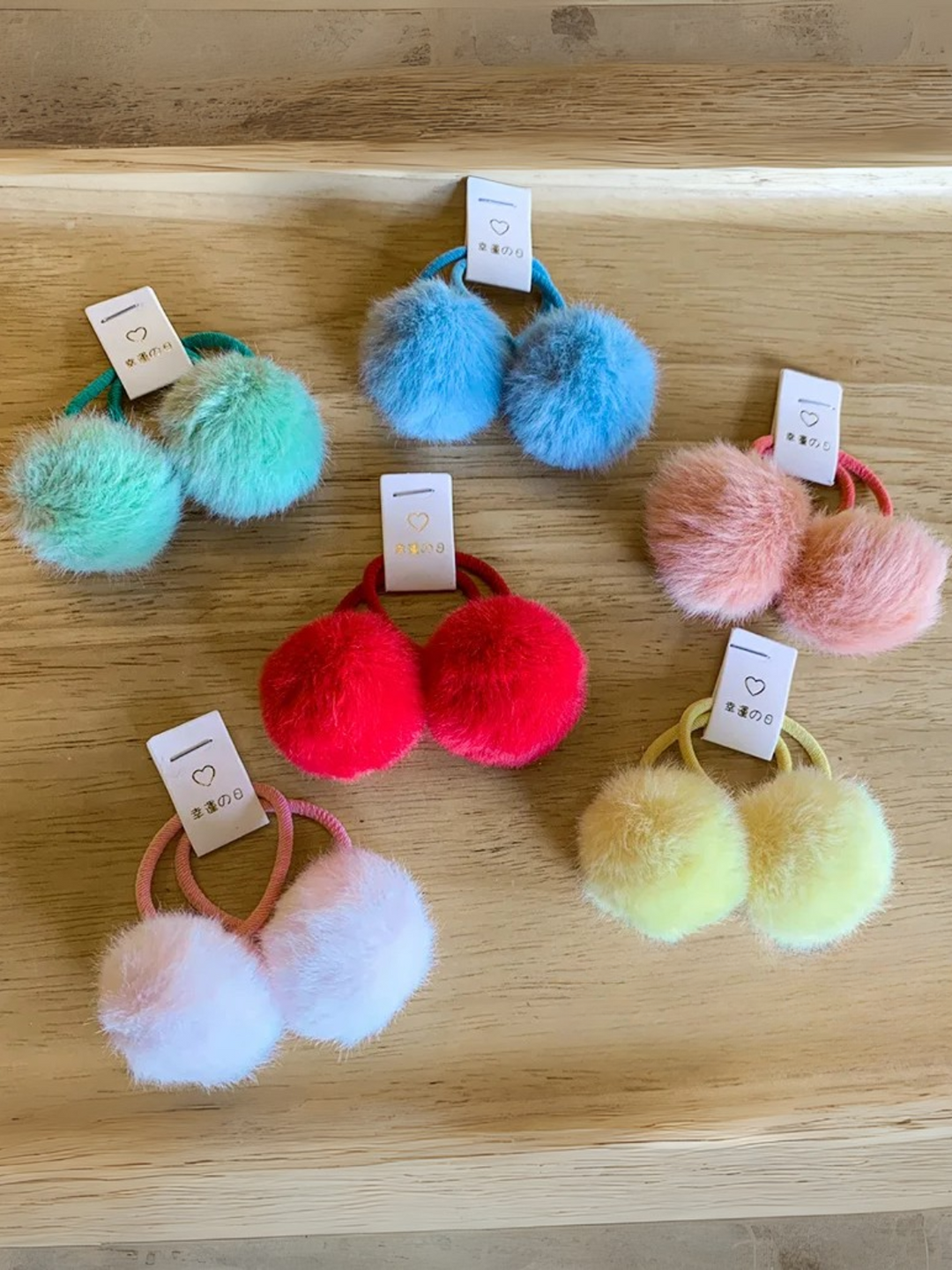 Playful Pom Pom Hair Ties