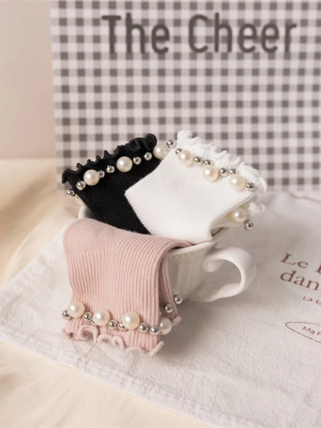 Pearl Trim Princess Socks 3 Pack