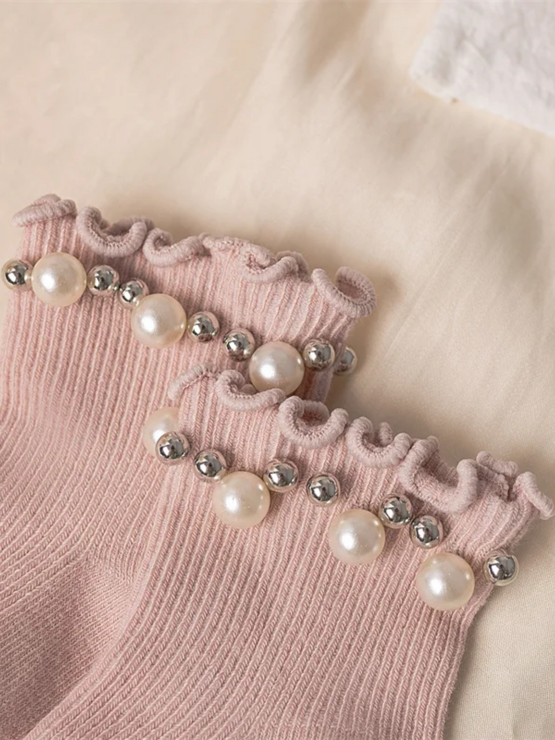 Pearl Trim Princess Socks 3 Pack