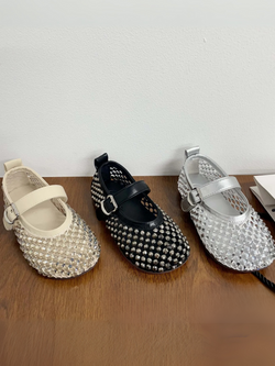 Sparkling Steps Rhinestone Jelly Ballet Flats