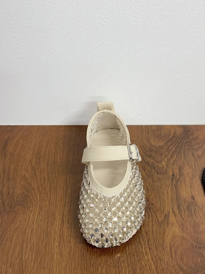 Sparkling Steps Rhinestone Jelly Ballet Flats