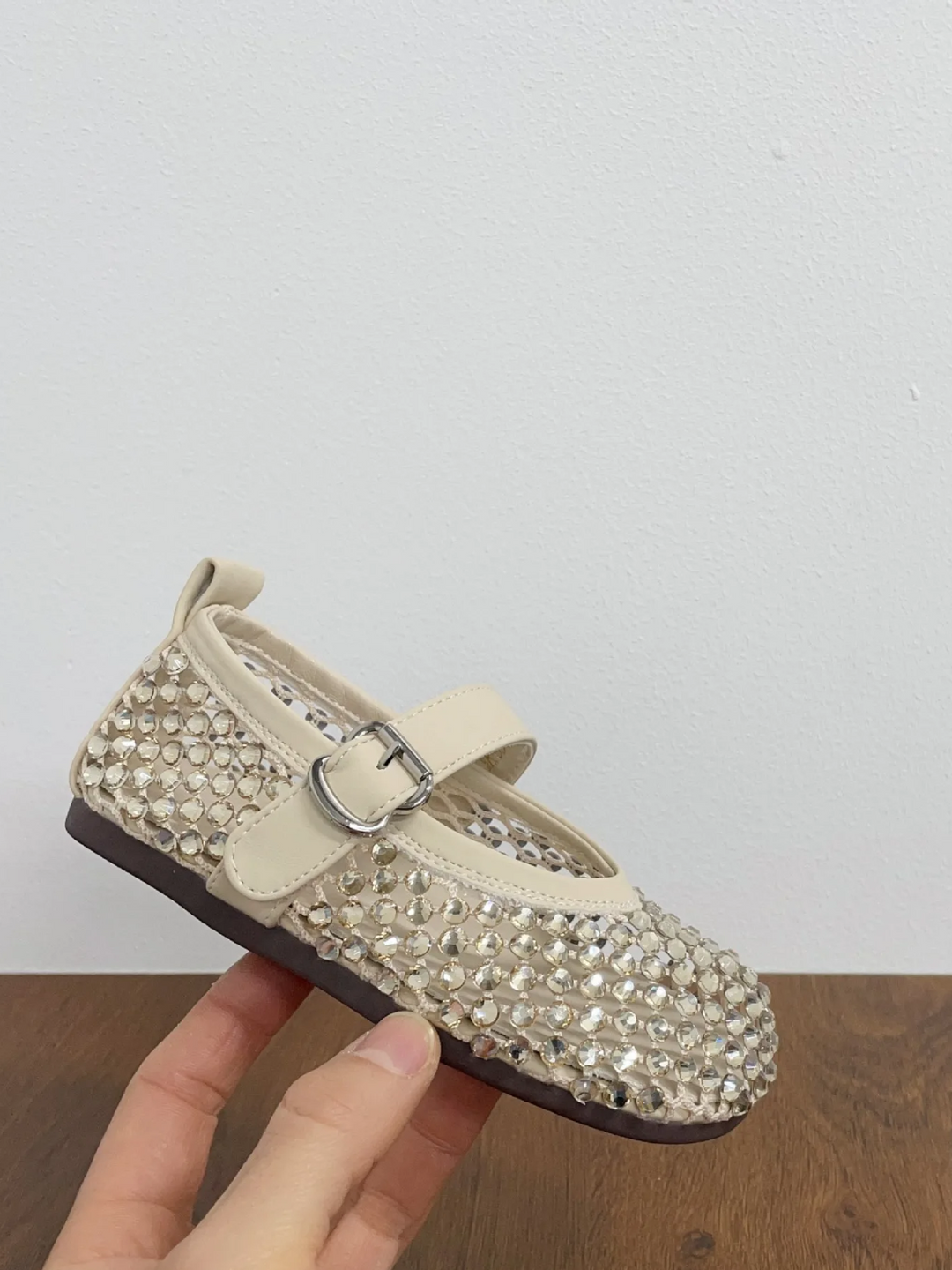 Sparkling Steps Rhinestone Jelly Ballet Flats