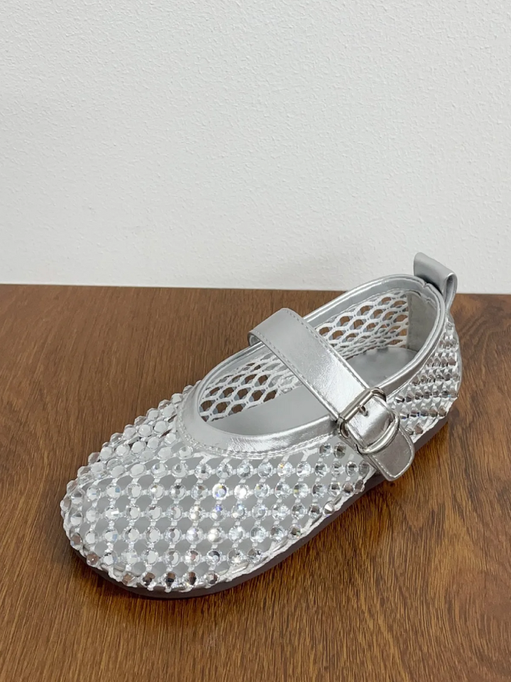 Sparkling Steps Rhinestone Jelly Ballet Flats