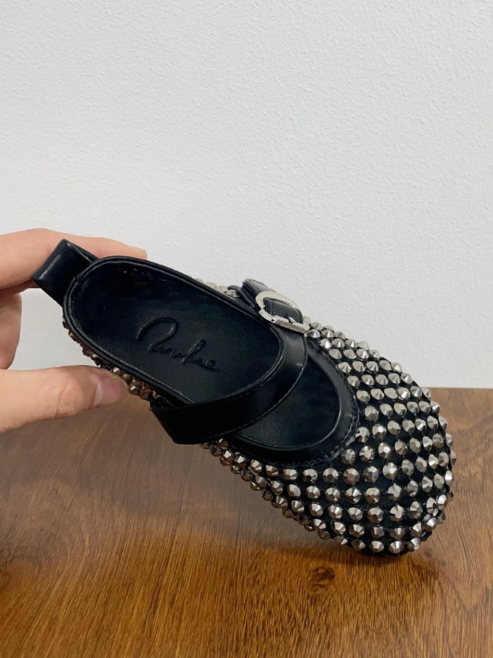 Sparkling Steps Rhinestone Jelly Ballet Flats