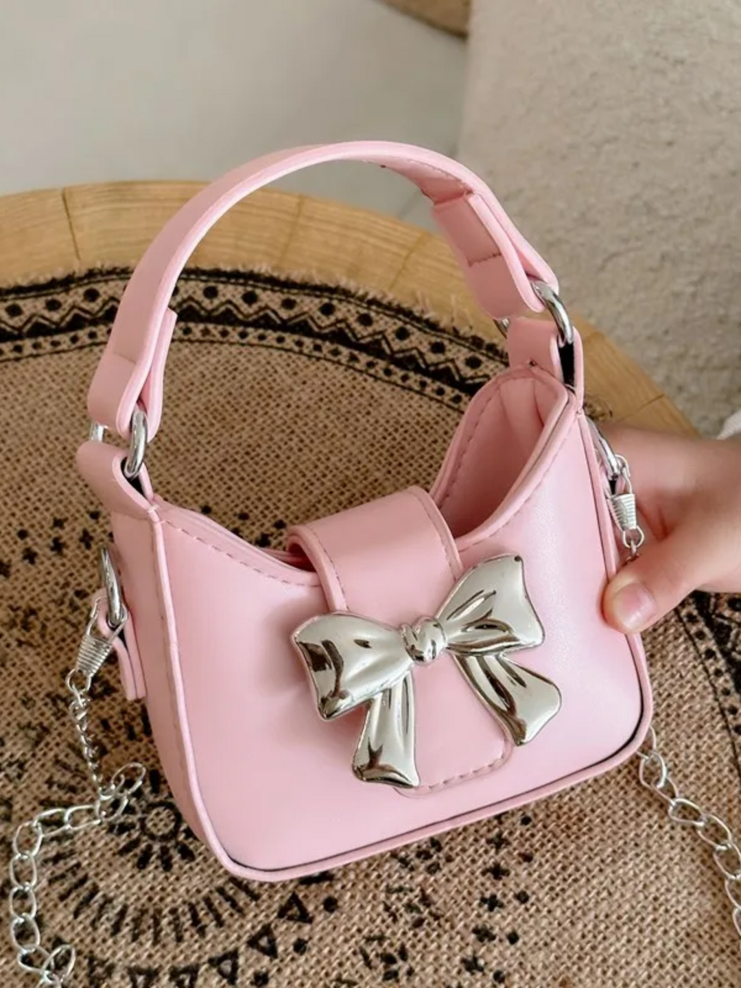 Girls Bow Crossbody Purse