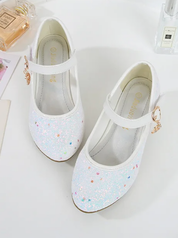 Twinkle Charm Purple Glitter Princess Flats