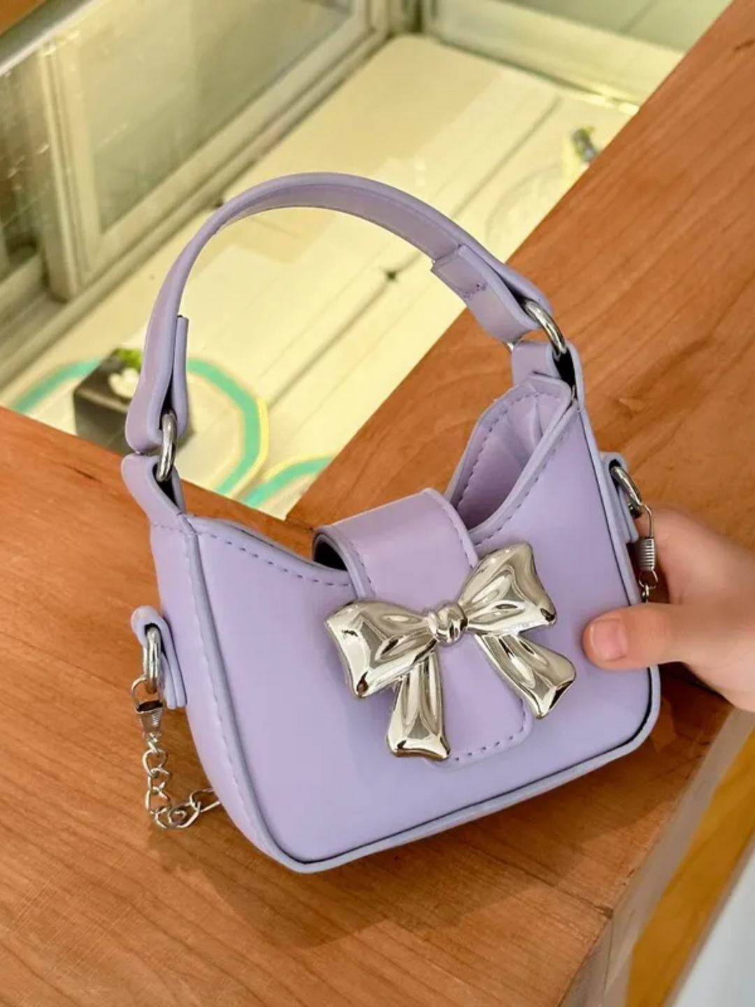 Girls Bow Crossbody Purse