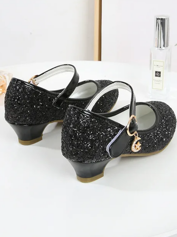 Twinkle Charm Purple Glitter Princess Flats