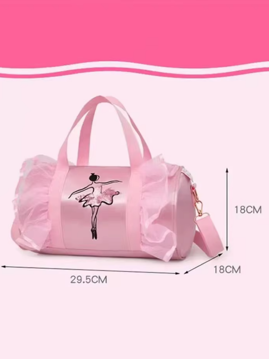 Shimmer & Shine Sequin Dance Duffel Bag