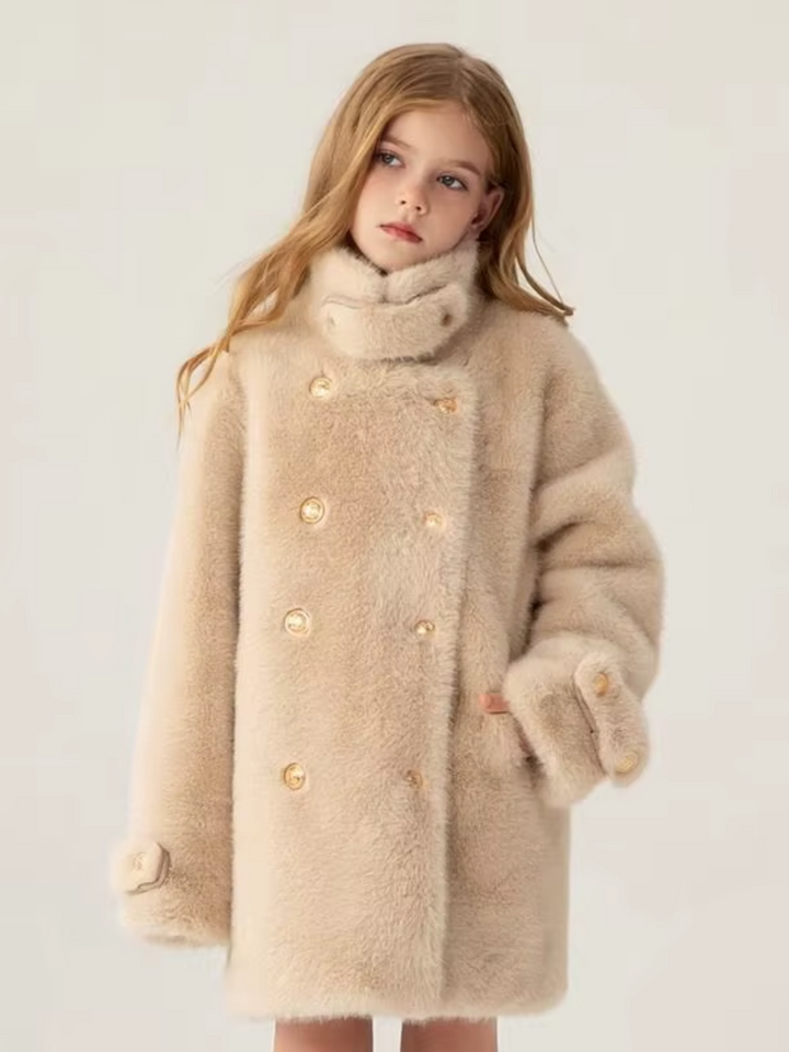 Luxe Charm Faux Mink Winter Coat