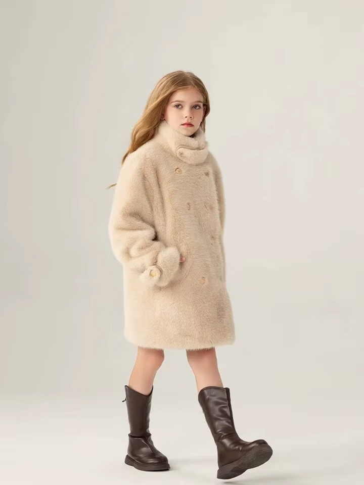 Luxe Charm Faux Mink Winter Coat