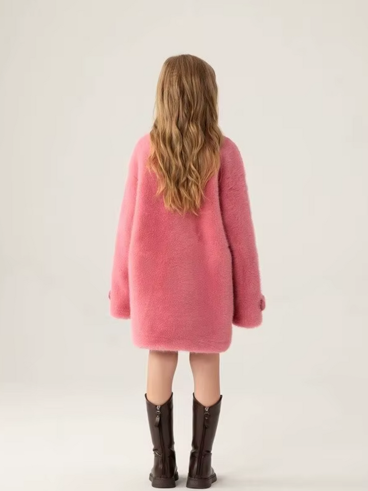 Luxe Charm Faux Mink Winter Coat