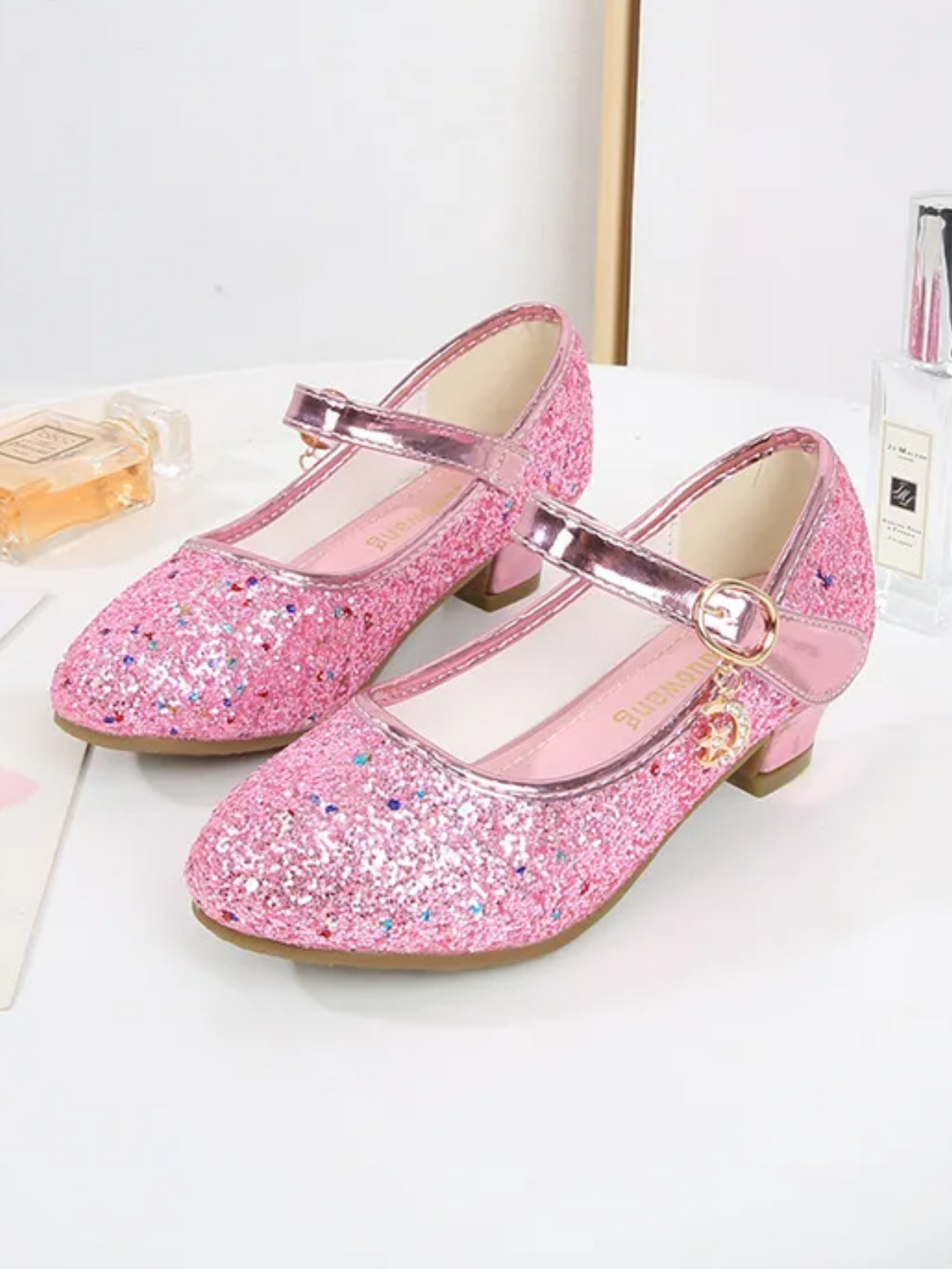 Twinkle Charm Purple Glitter Princess Flats