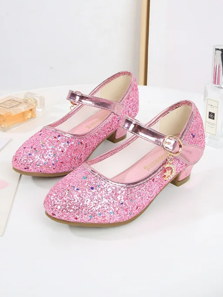 Twinkle Charm Purple Glitter Princess Flats