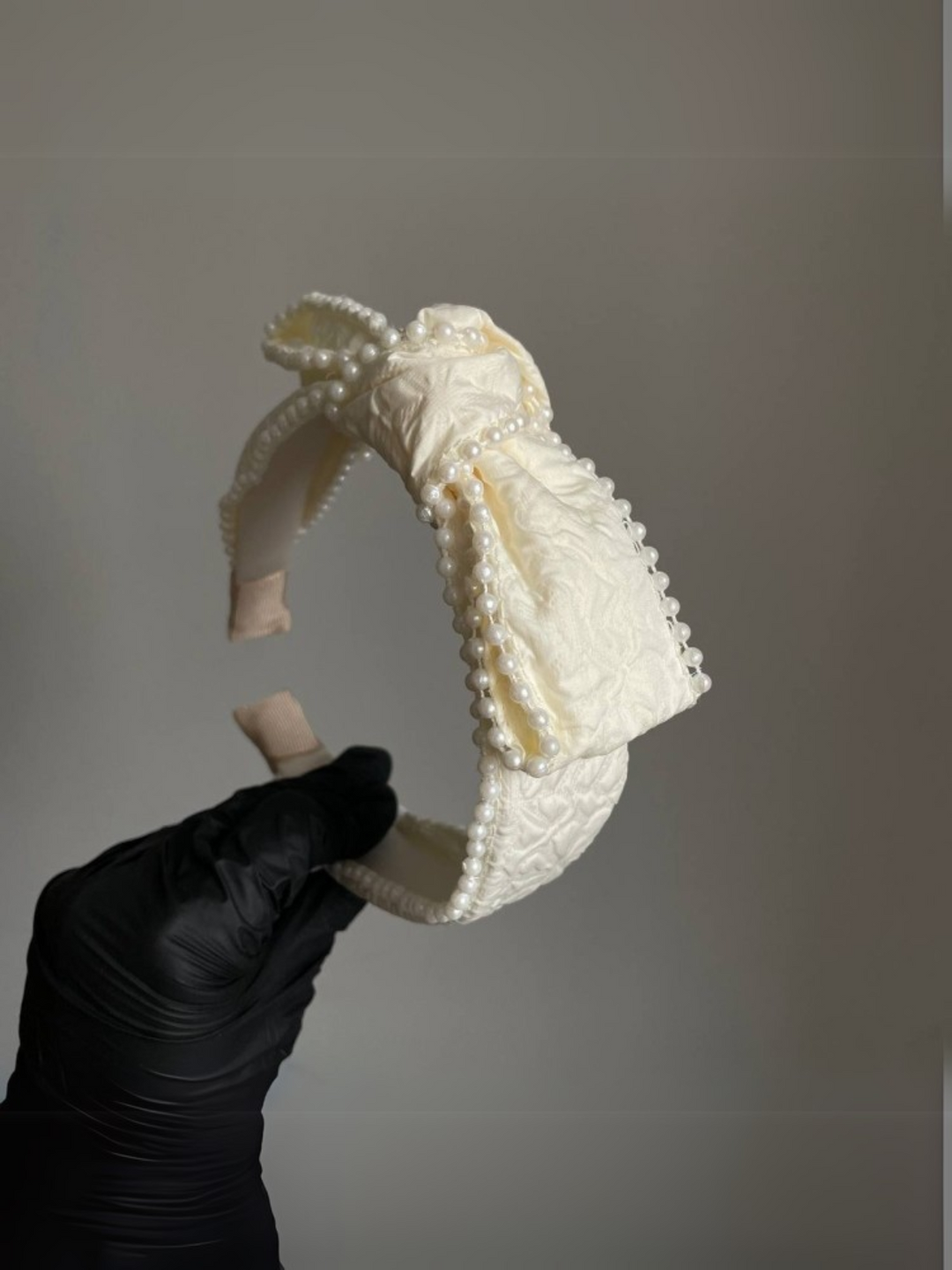 So Angelic Pearl-Embellished White Headband