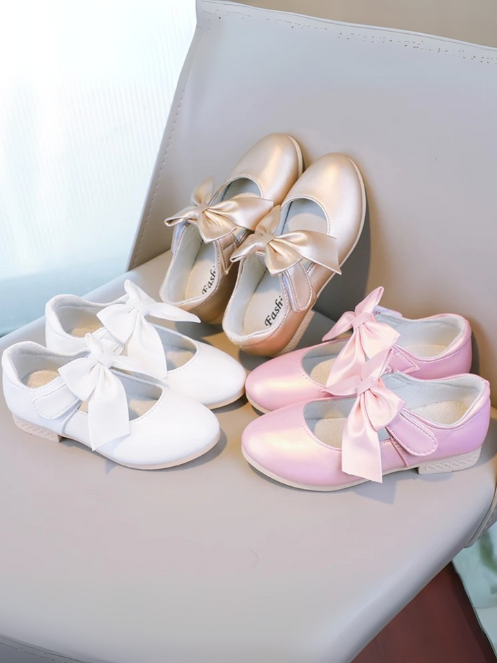 Sweet Satin Bow Mary Jane Shoes