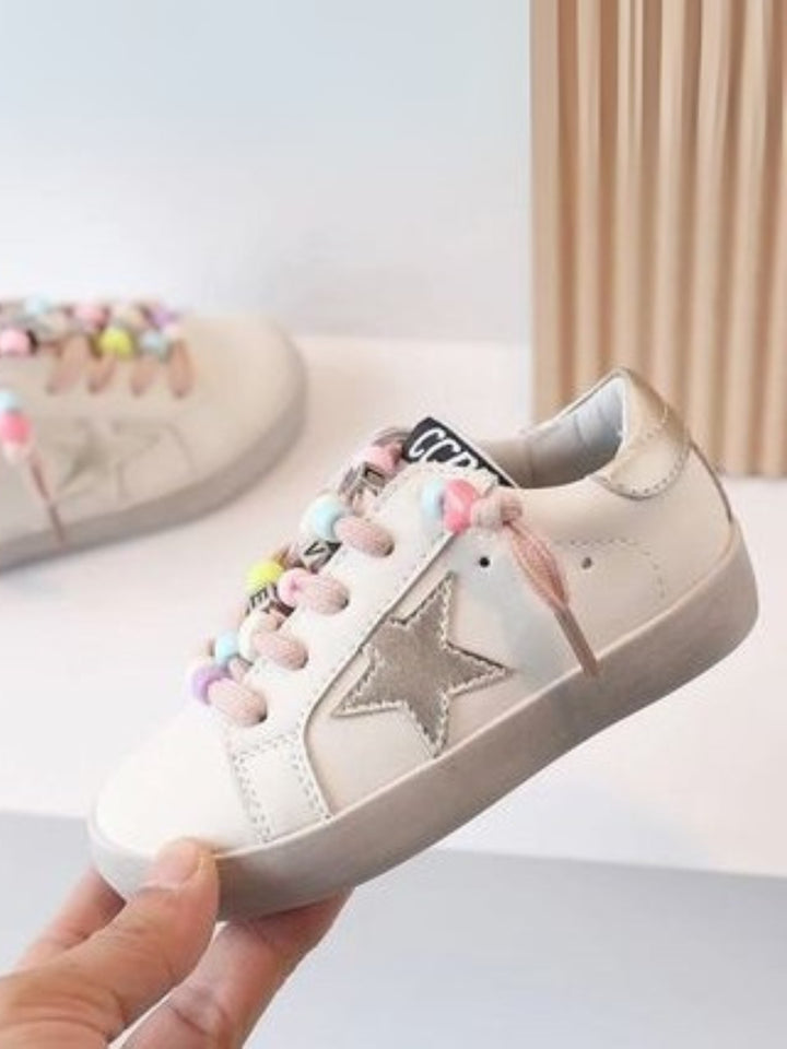 Beaded Love Star Sneakers by Liv and Mia