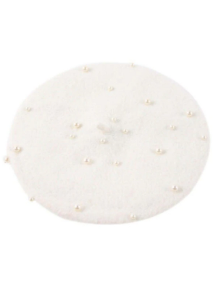 Girls Preppy Pearl Beret