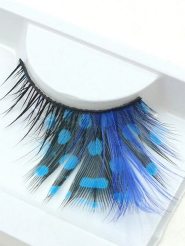 Kids Halloween Accessories | Blue False Eye Lash Set | Mia Belle Girls