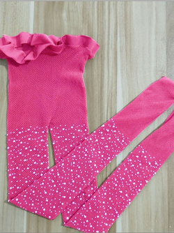 Girls Pink Embellished Sparkle Fishnet Tights