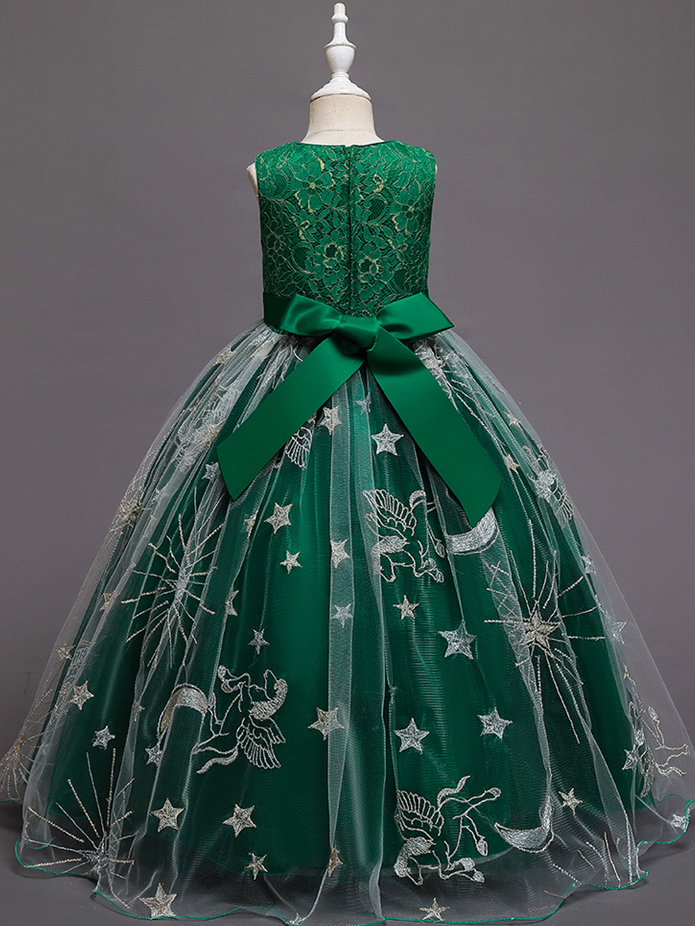 Winter Formal Dresses | Sleeveless Lace Embroidered Holiday Dress