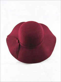 Girls Burgundy Floppy Hat