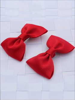Girls Mini Bow Tie Hair Clips