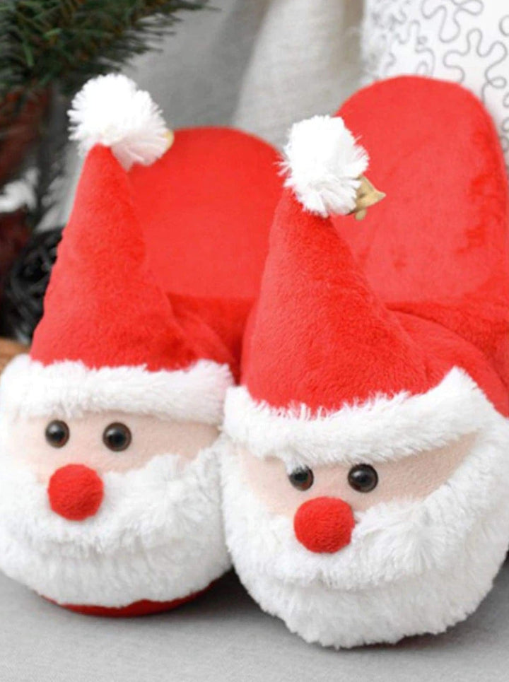 Mia Belle Girls Plush Santa House Slippers | Shoes By Liv and Mia