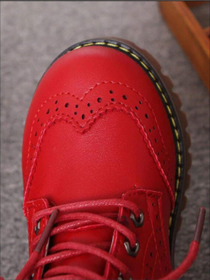 Little Girls Red Boots | Mia Belle Girls Shoes & Accessories